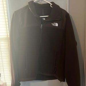 brown north face zip up